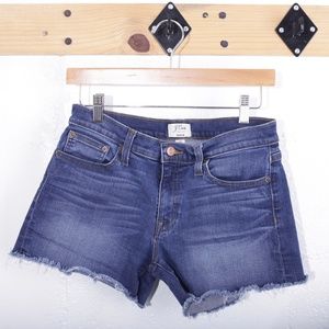 J. Crew Women's Cut Off Hem Denim Shorts